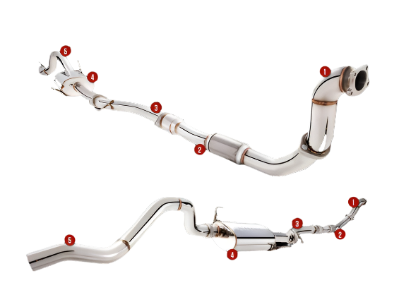 XForce - HOLDEN RC SERIES 1 2008-2011, 3″ System Stainless Turbo Back No Cat