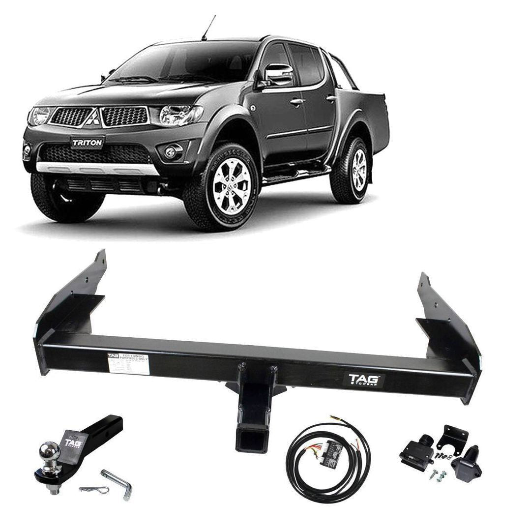 TAG | Heavy Duty Towbar & Direct Fit Wiring Kit | Mitsubishi Triton MN Dual Cab 2009–2015 (No Step) | T4C606-K201