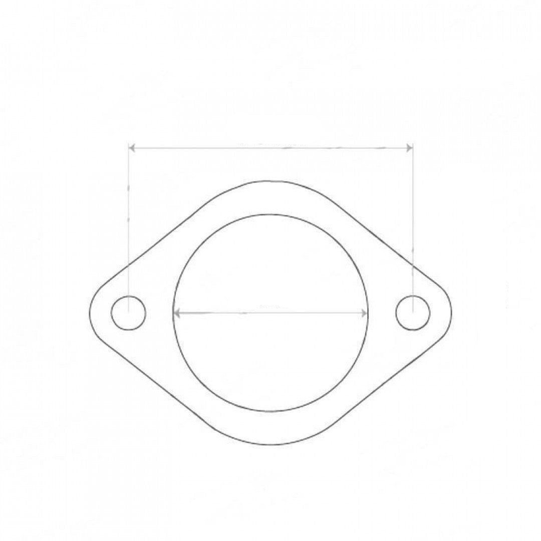 2 Bolt Flange Gasket - ID 65mm - Exhaust Gasket