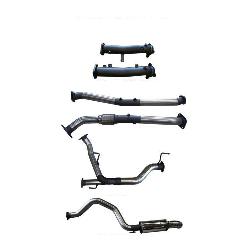 Manta | 2.5″ Turbo Back without Cats with Rear Muffler Dump Tip | Toyota Landcruiser VDJ200 4.5L V8 Diesel Wagon 2015–2021