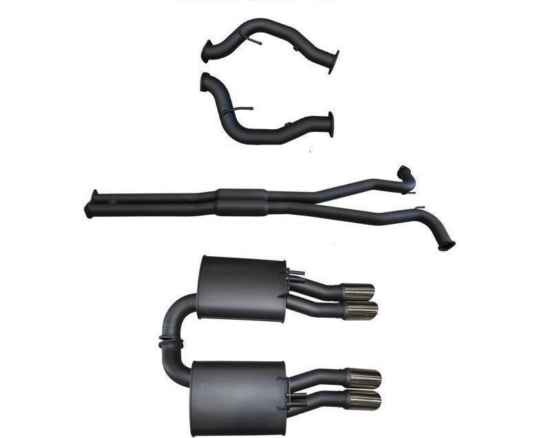 Manta | Twin 3″ Cat Back Hotdog/Muffler | Holden Commodore VE & VF V8 Ute & HSV Maloo 2007–2017