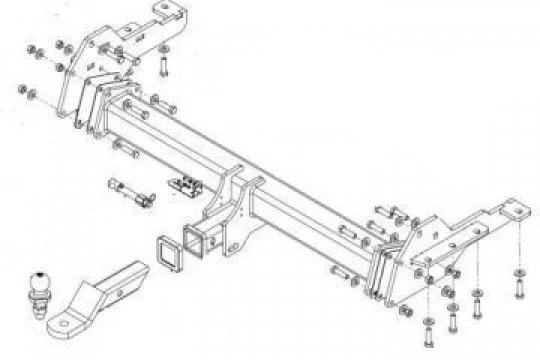 Trailboss - Towbar Suited For Mercedes Benz X-Class Ute PURE/PRORESSIVE/POWER 4…