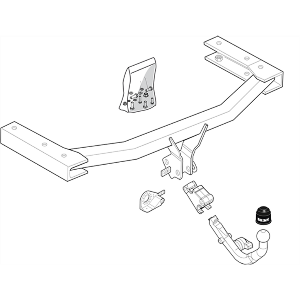 BRINK - Audi A6 Sedan (2004 - 2011), Audi A6 Wagon (2004 - 2011) Towbar