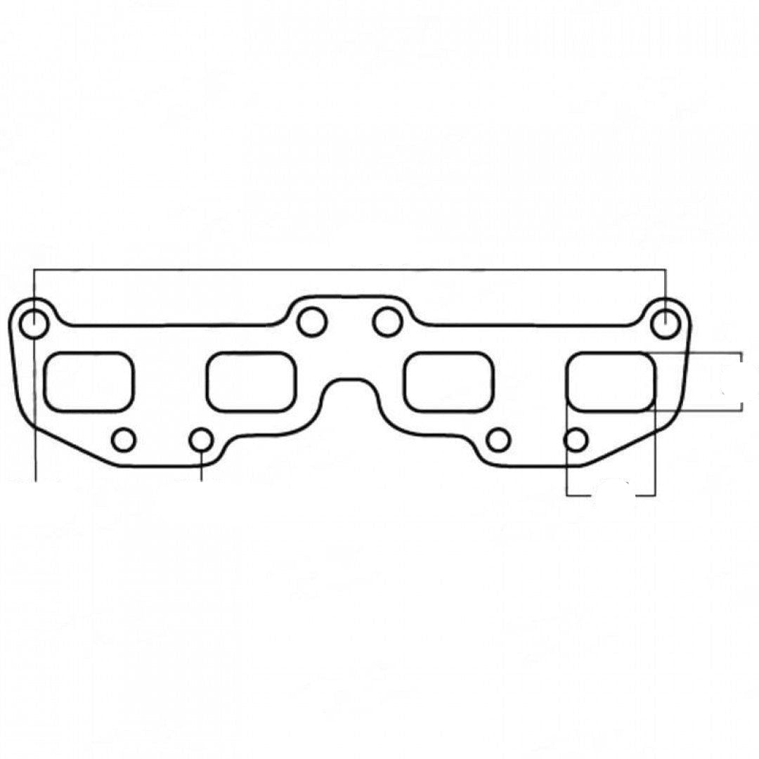 Nissan X-Trail T30, 2.5L, Year 2001-2007, OE style, Graphite - Exhaust Manifold Gasket