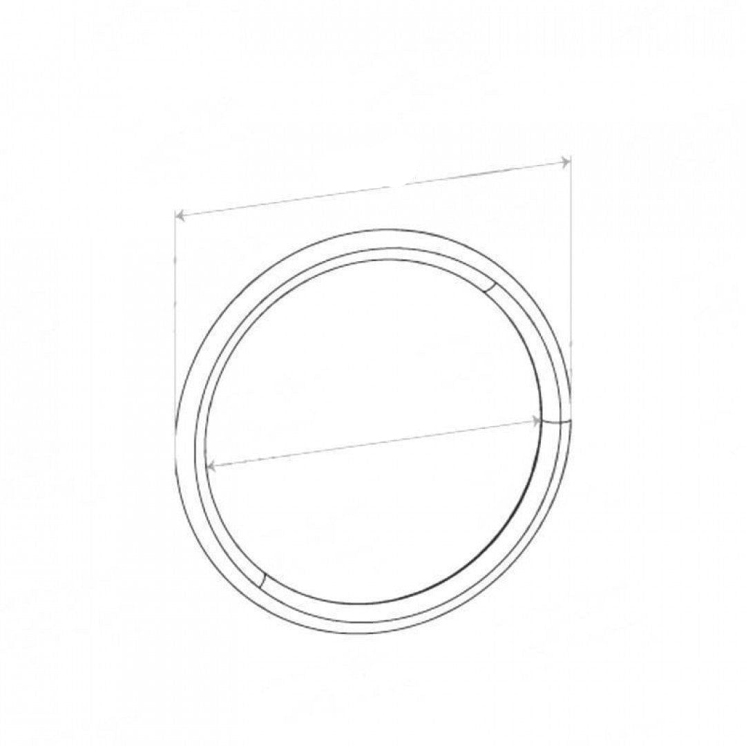 Steel Ring Gasket - ID 51mm, OD 59mm, THK 4mm, Steel/GLAD