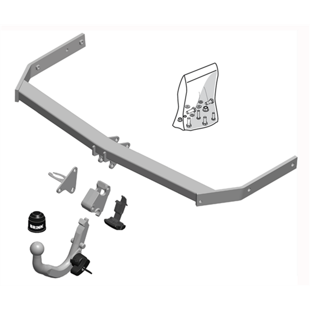 BRINK - Audi A3 (2008 - 2012), Volkswagen Golf (2008 - on), Volkswagen Golf (2009 - 2010) European Towbar