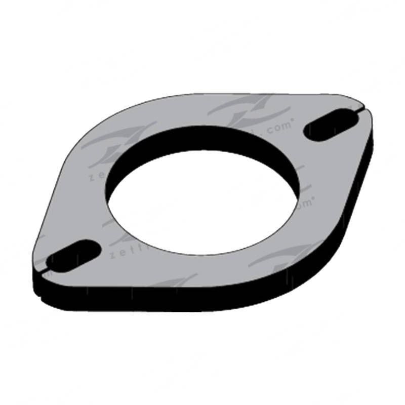 Exhaust Flange - Inside Diameter 63mm (2-1/2"), Thick 10mm, Mild Steel, Elongated Holes, GMG093