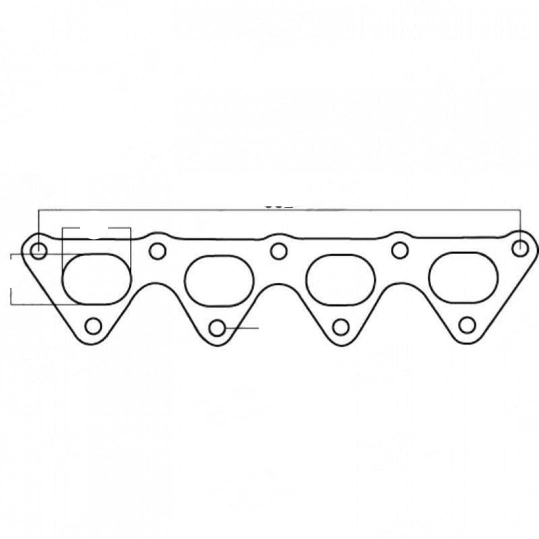 Mitsubishi Lancer CE, Hyundai FX Coupe & Proton Inspira, Mitsubishi 4G93, G4GF & G4GFT, 1.8L & 2.0L, Cemjo - Exhaust Manifold Gasket