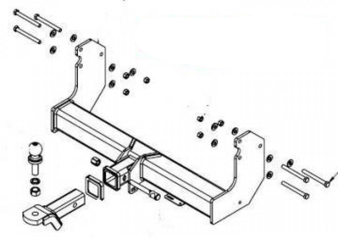 Trailboss - Towbar Suited For Ford Transit Cab Chassis VO (2014 Onwards) - Defa…