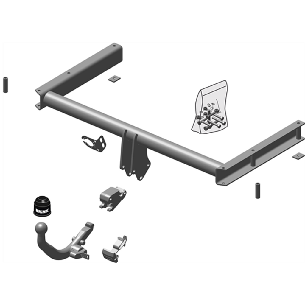 BRINK - Audi A5 (09/2009 - 01/2017), Audi A5 (03/2009 - 01/2017), Audi A4 (11/2007 - 12/2015), Audi A4 (11/2007 - 12/2015), Audi A5 (06/2007 - 01/2017) European Towbar