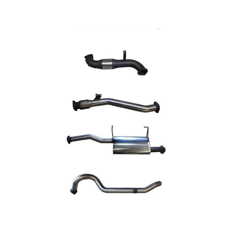 Manta | 3″ Turbo Back Exhaust System with Cat & Rear Muffler | Nissan Navara D40 2.5L Turbo Diesel Spain Build Ute 2007–2015