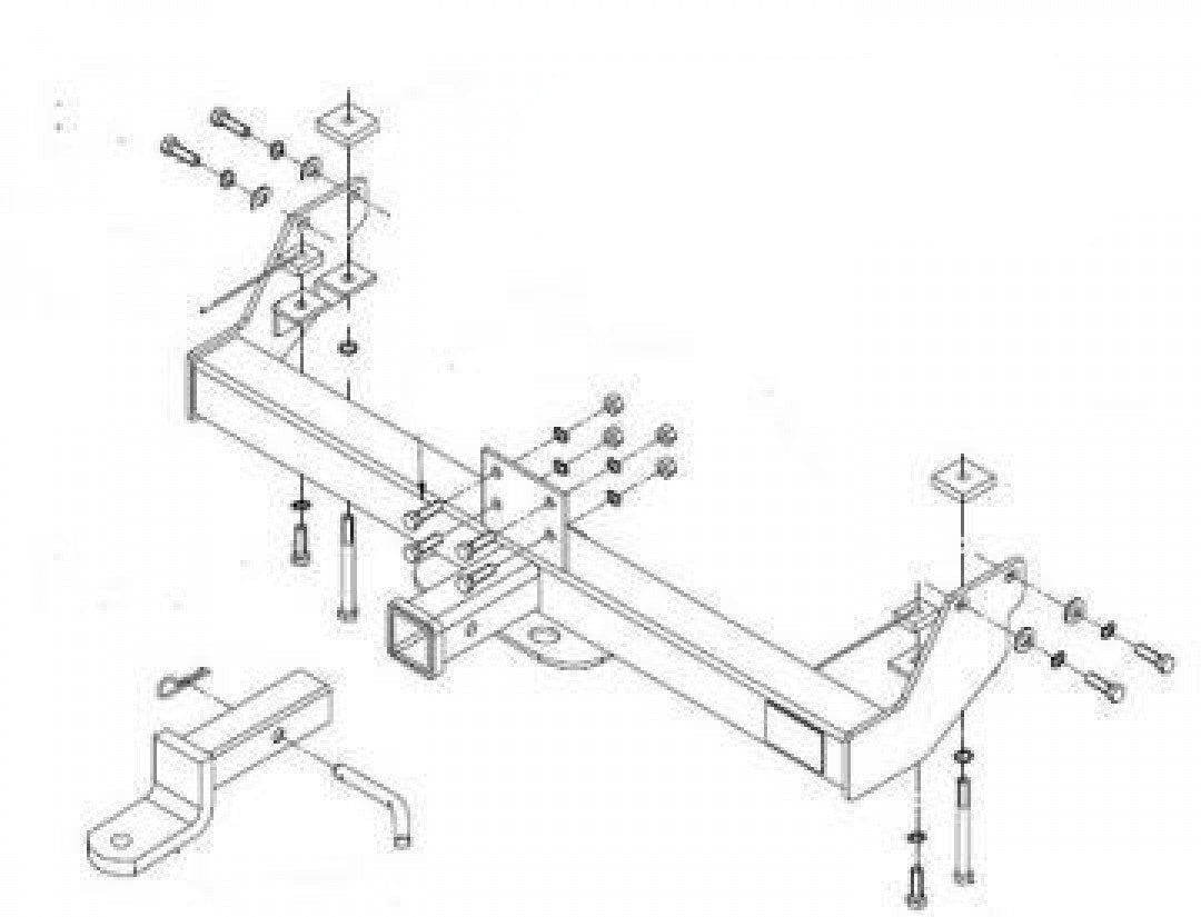 Trailboss - Towbar Suited For Toyota Landcruiser Cab Chassis 70/75/78/79 Series…