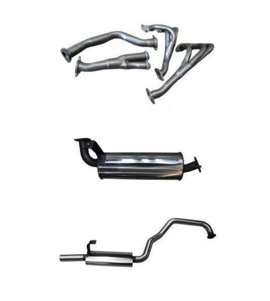 Manta | 2.5″ Full Exhaust System with Extractors & Twin Mufflers | Toyota LandCruiser FZJ105 4.5L Wagon 1998–2007