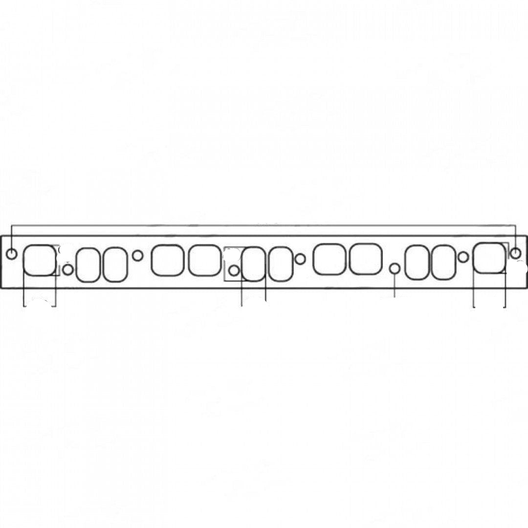 G.M Red Motor 186ci Special 12 port - Exhaust Manifold Gasket