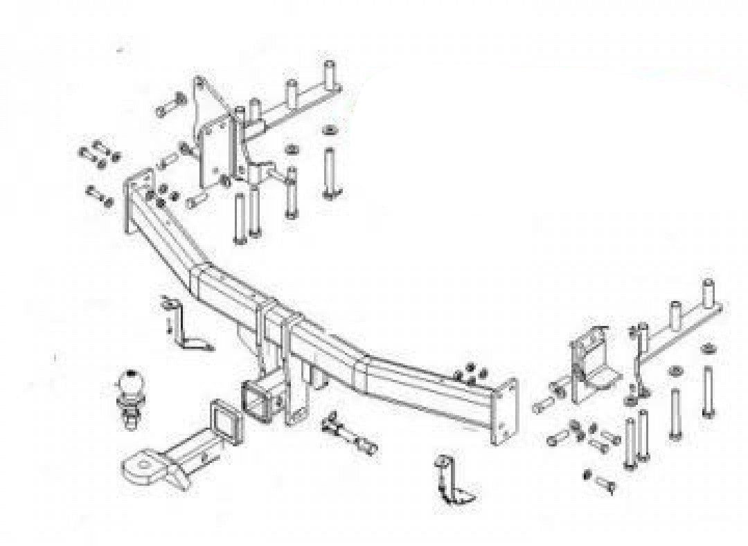 Trailboss - Towbar Suited For Rover Discovery SUV Sport L550 5D (2015 Onwards)