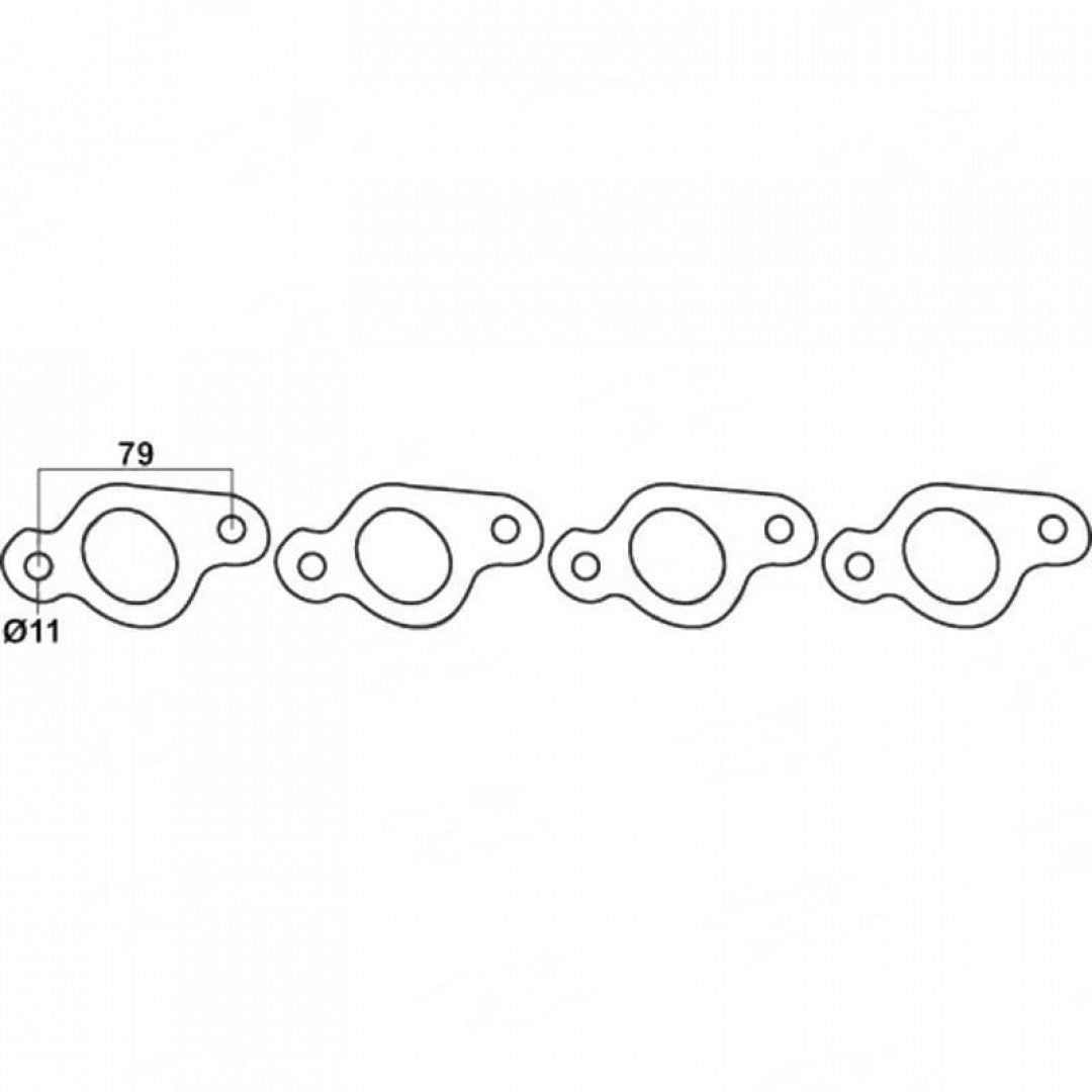 Nissan EXA & KN13, CA16DE & CA18DE, 1.6L & 1.8L - Exhaust Manifold Gasket