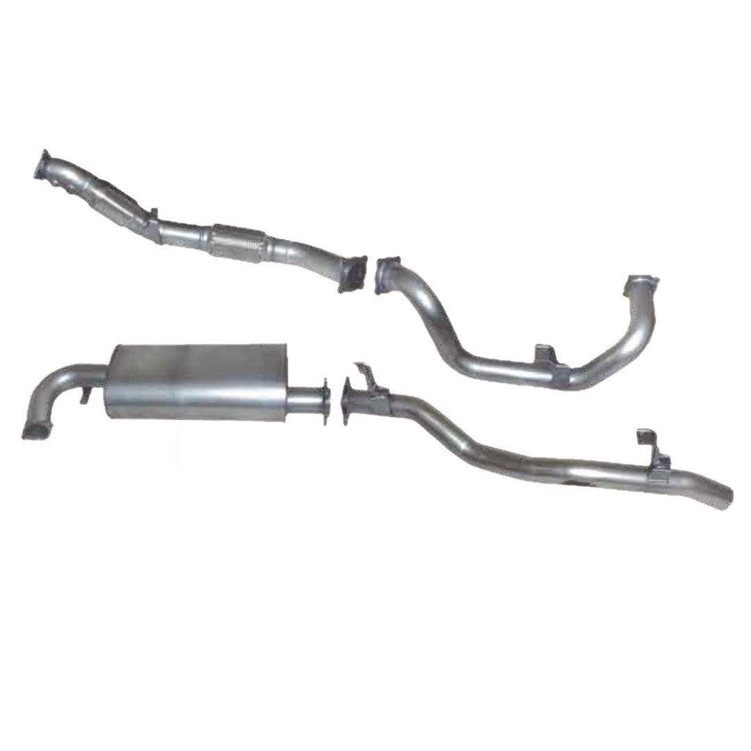 Berklee Performance - Toyota Landcruiser 78 Series (TROOP CARRIER) 3" Stainless Steel Turbo Back Exhaust (Ballistic Exhaust)