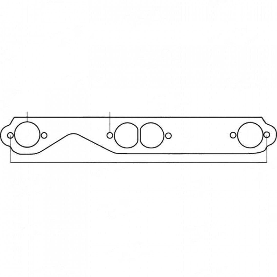 Chevrolet 307ci, 327ci, 350ci & 400ci, Round port - Exhaust Manifold Gasket