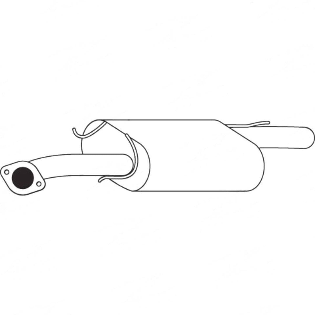 Standard Replacement - KIA Spectra FB (2001 - 2004) Hatchback (1.8L) Rear Muffl…