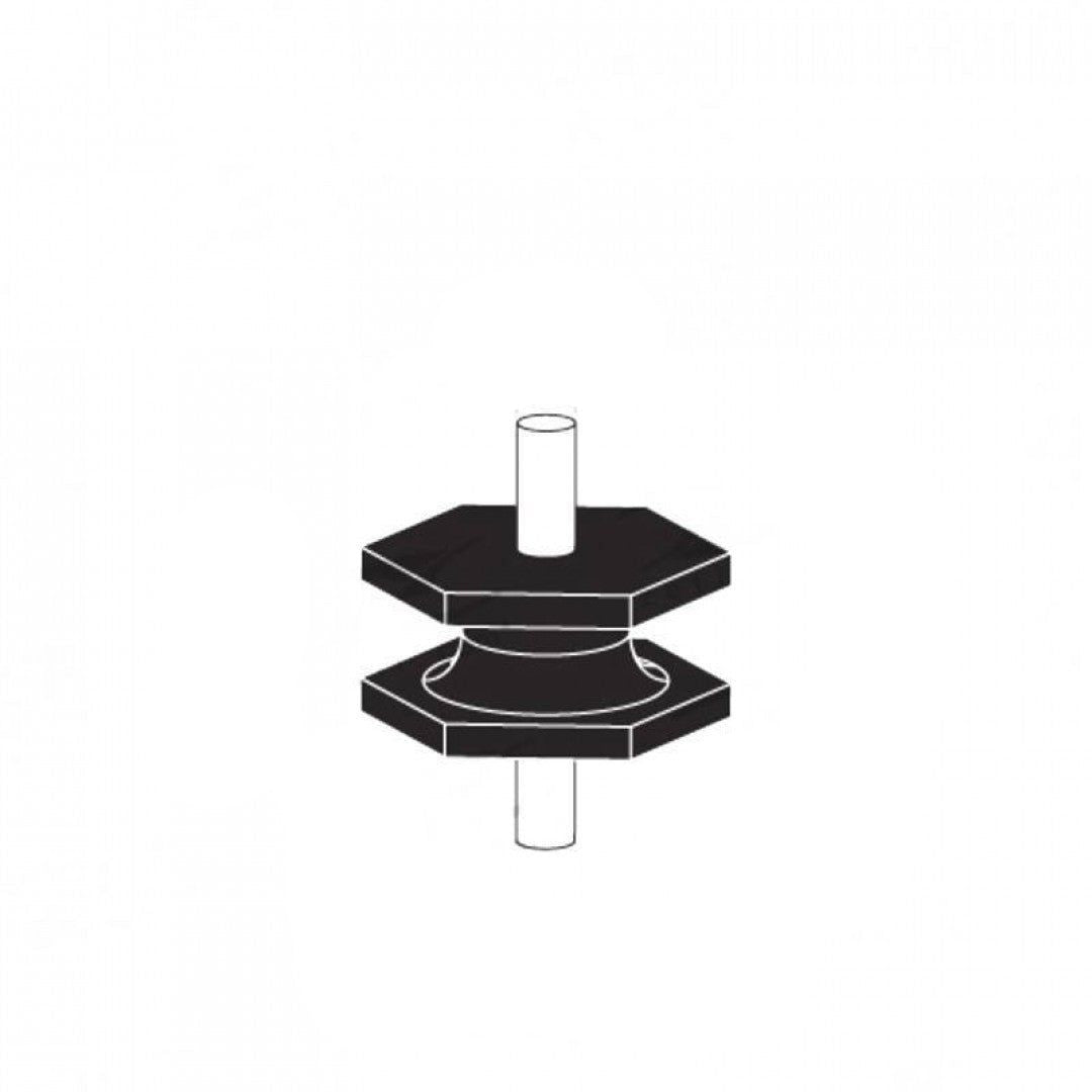 Cotton Reel Mounts - Inside Diameter 42mm, HEX, M8