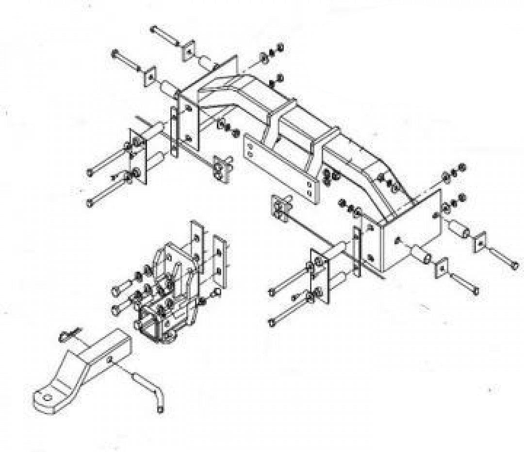 Trailboss - Towbar Suited For Mercedes Benz M-Class Wagon 4WD (1998 - 2005) - D…