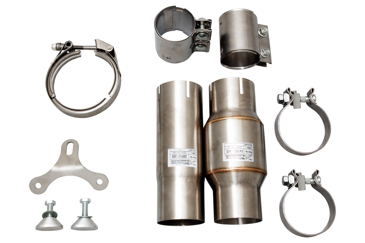 XFORCE - Audi RS3, TT RS 8V Hatch (2017-2021), 8V Sedan (2017-2021), FV (2017-on) 3″ Stainless Steel Dump pipe & cat kit