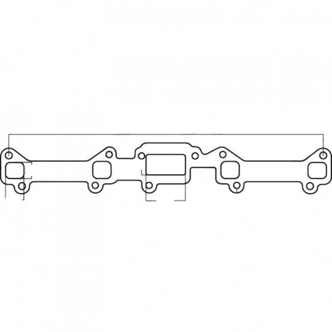 Ford Falcon Pre X-flow 144ci, 170ci, 188ci, 200ci, 221ci, 250ci - Exhaust Manifold Gasket