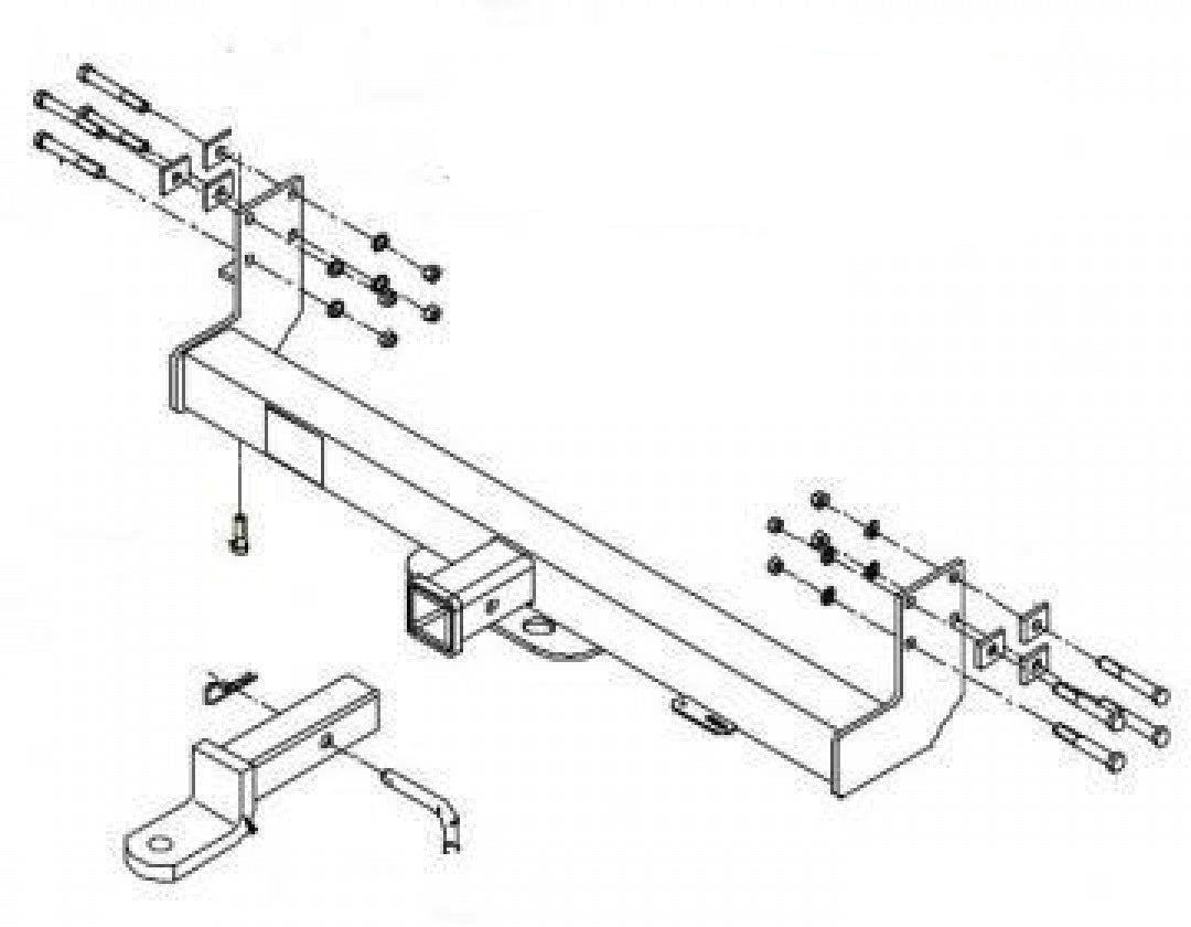 Trailboss - Towbar Suited For Volkswagen LT & Merc Sprinter Cab Chassis 2D (199…