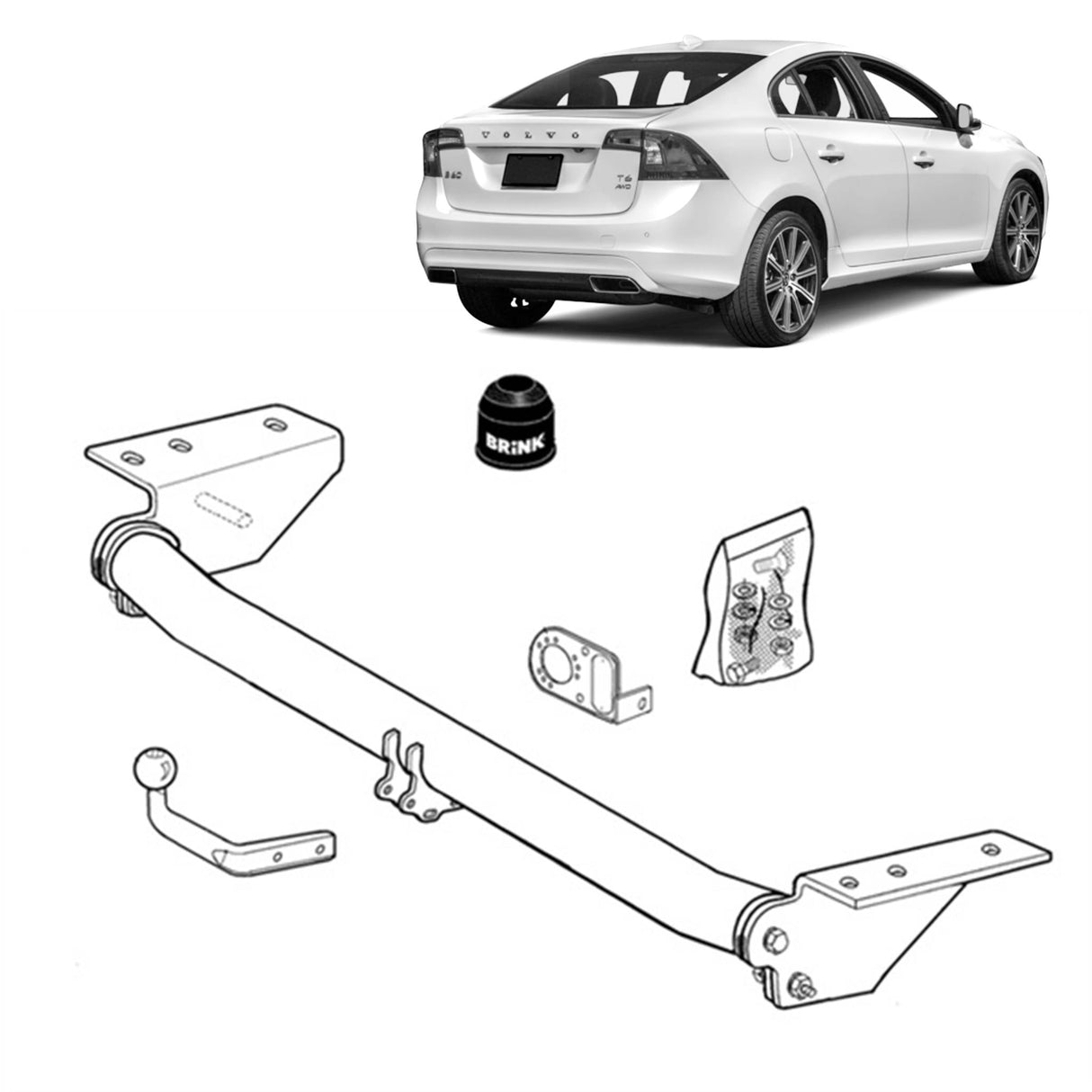 BRINK - Volvo S60 (2000 - 2010) European Towbar