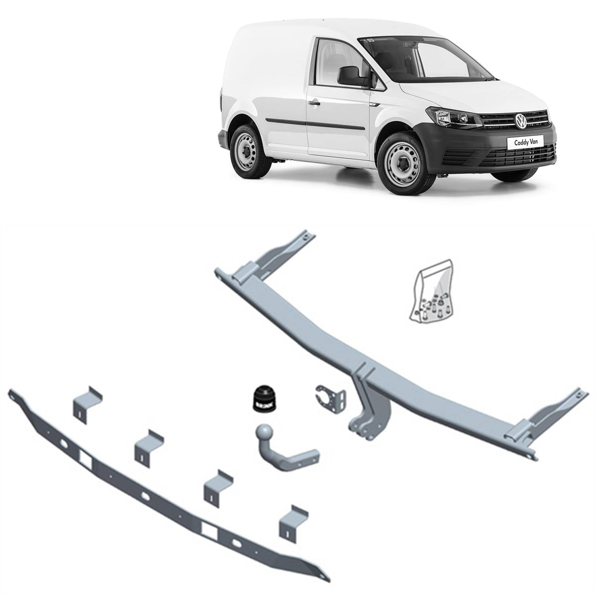 BRINK - Volkswagen Caddy (2004 - 2015), Volkswagen Caddy (2015 - 2020) European Towbar
