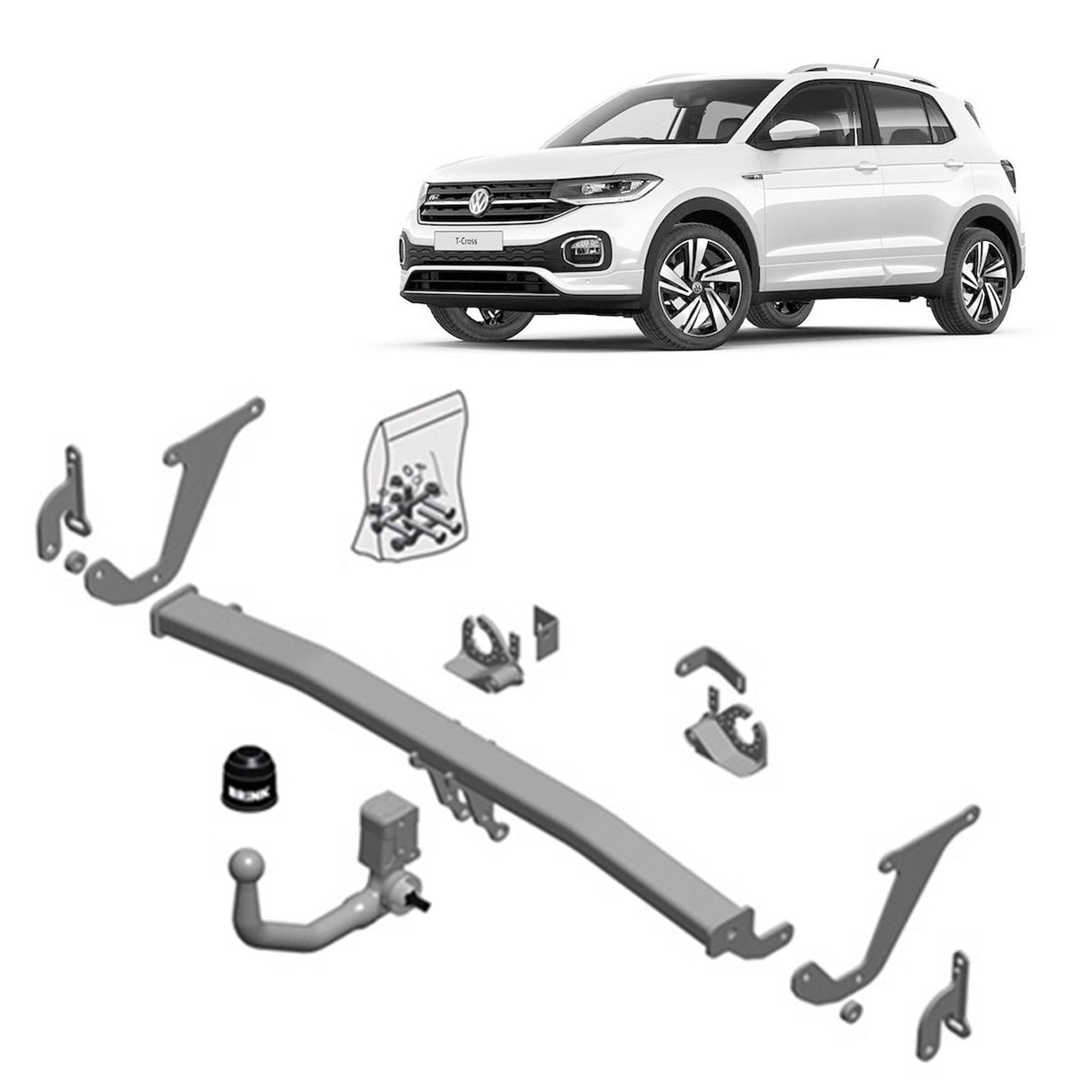 BRINK - Peugeot 3008 M45GYV, M45GYW, M45GZW (2016 - on), Citroen C5 A45GYJ (2019 - on) European Towbar