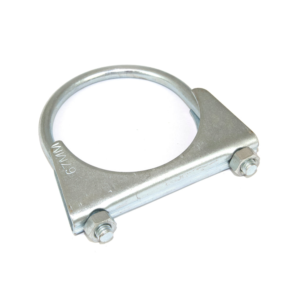 Redback - U-Bolt Clamp - Inside diameter 67mm (2-5/8" Inch), Zinc Plated, Packed Bag