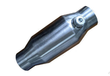 Mercury - 3" S/S ROUND POLISHED METALIC O2 CAT 100CPI