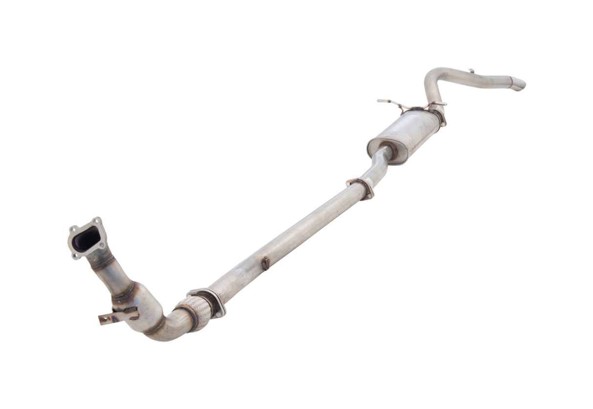 XForce - NISSAN NAVARA D22 2.5L TURBO DIESEL (1997-2008), 3″ Stainless Steel Turbo Back System with Metallic Cat Converter