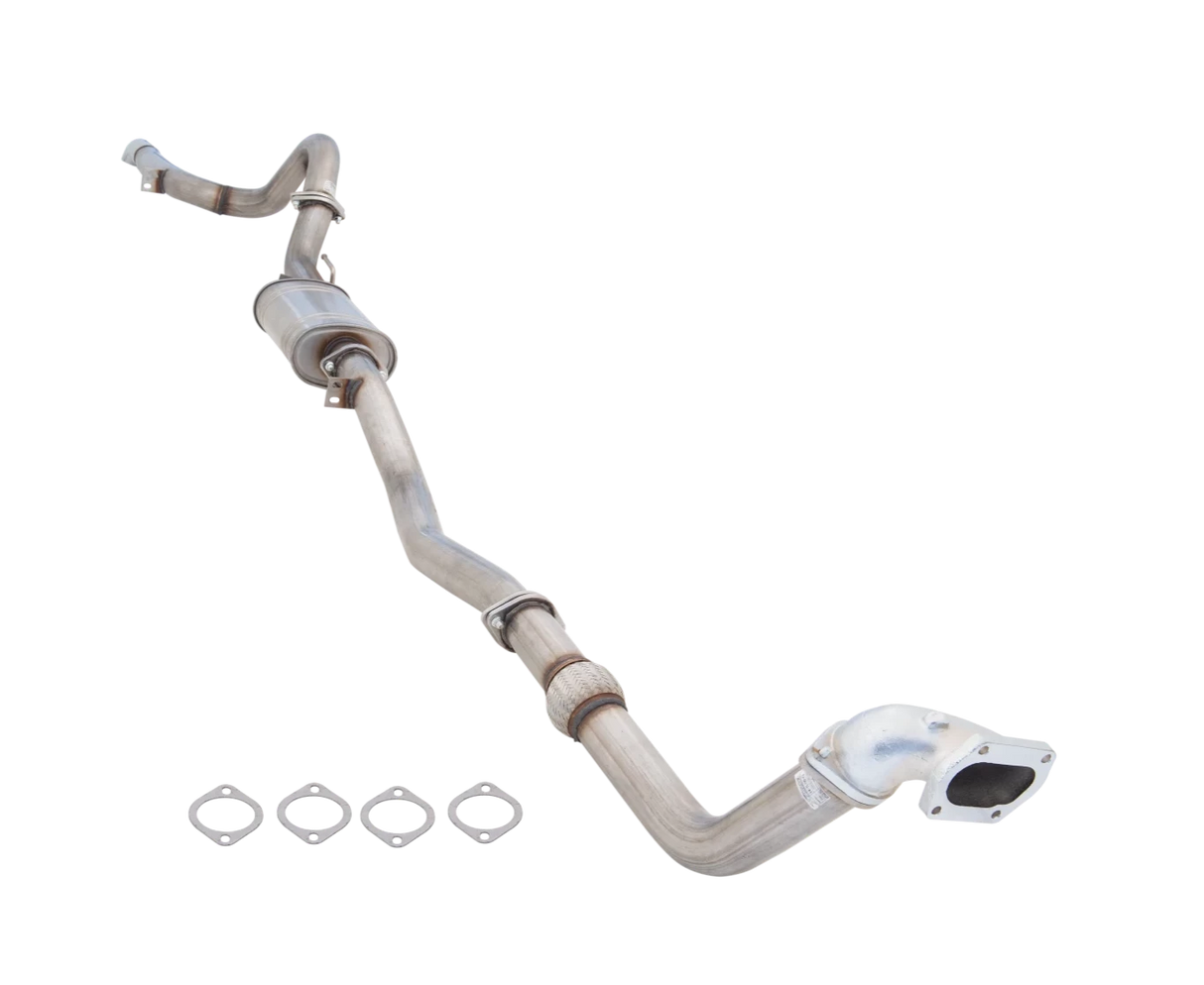 XForce - NISSAN NAVARA D22 3.0L TURBO DIESEL (1997-2009), 3″ Stainless Steel Turbo Back System with Metallic Cat Converter