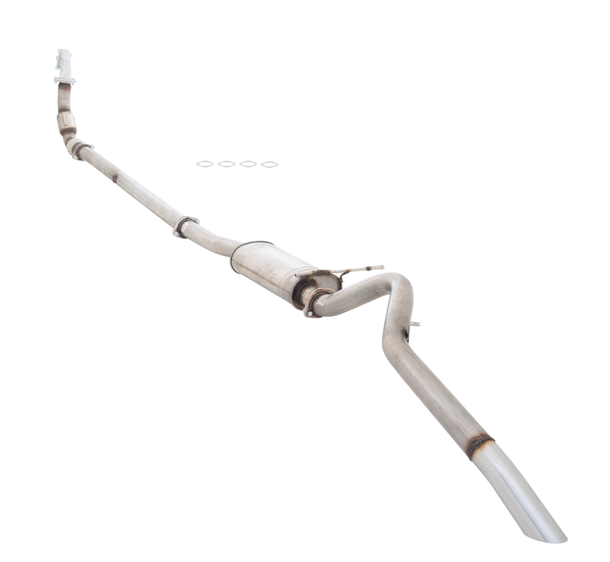 XForce - NISSAN NAVARA D22 3.0L TURBO DIESEL (1997-2009), 3″ Stainless Steel Turbo Back System with Metallic Cat Converter