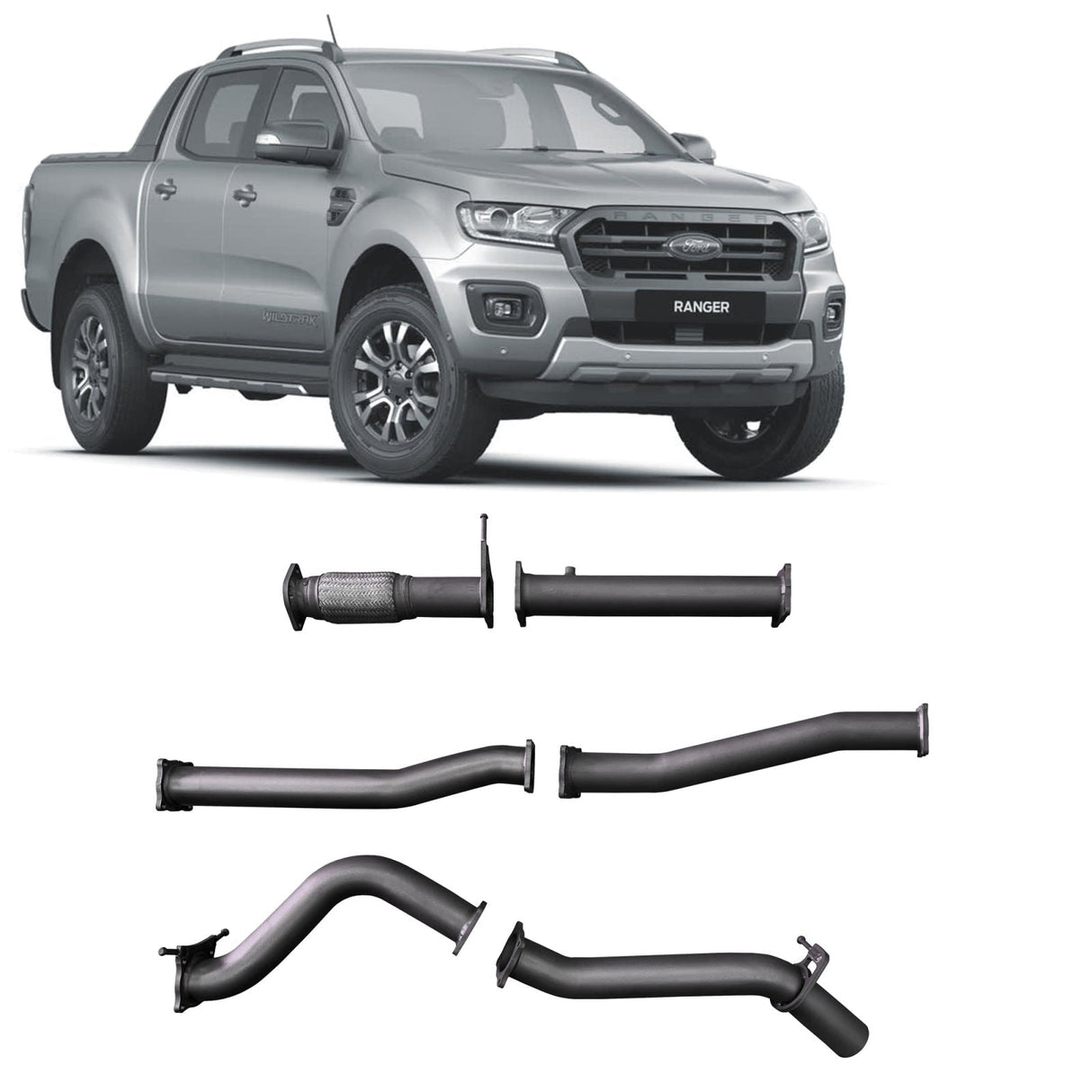 Redback Extreme Duty - Ford Ranger (2018 - 2022) 2.0L Bi-Turbo Performance Exhaust