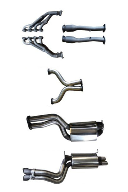 Manta | Twin 3" Full System with 1 3/4" Extractors Muffler/Muffler | Ford Falcon BA BF FPV V8 Sedan 2002–2008