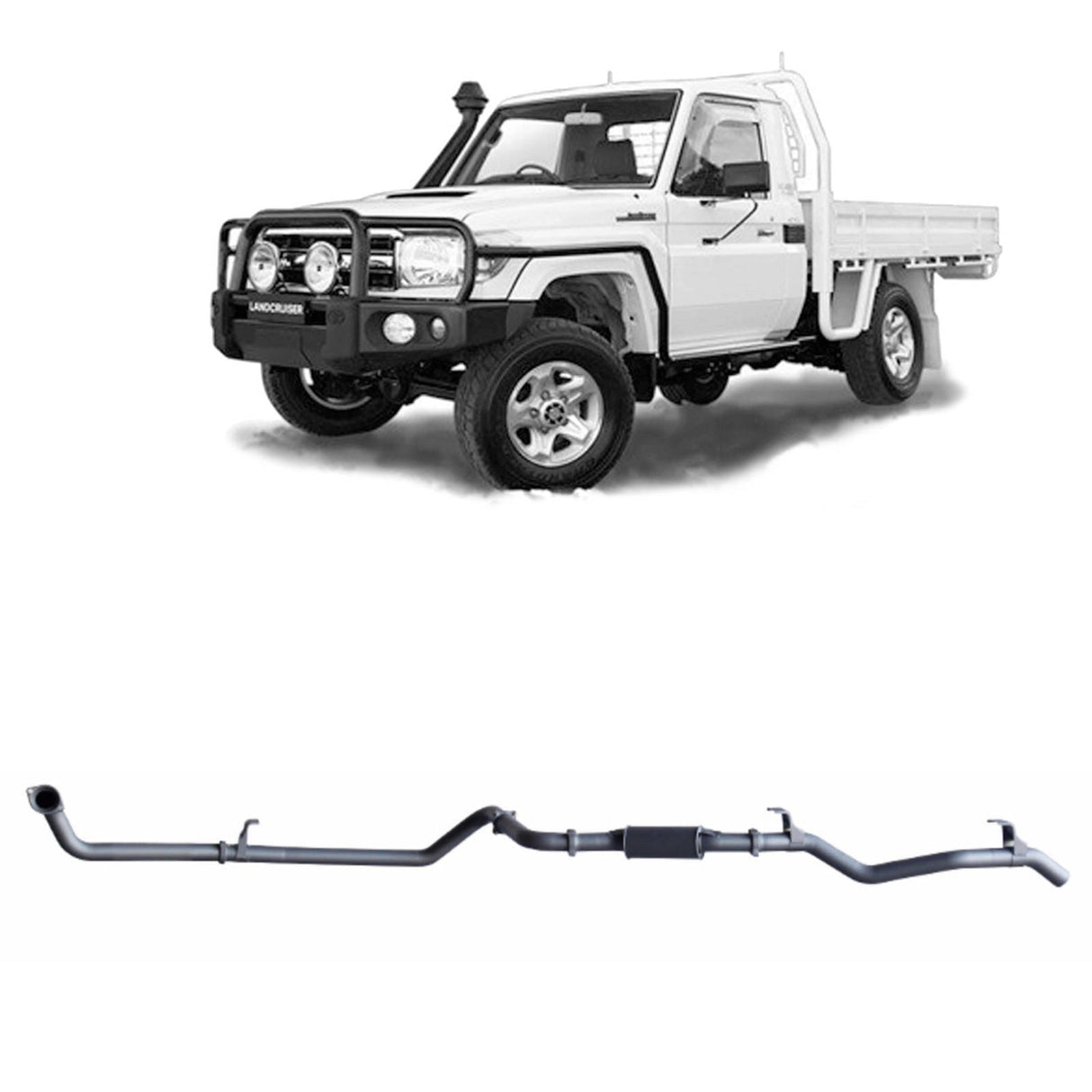 Redback Extreme Duty - Toyota Landcruiser 79 Series (2001 - 2007) 4.2L TD Performance Exhaust