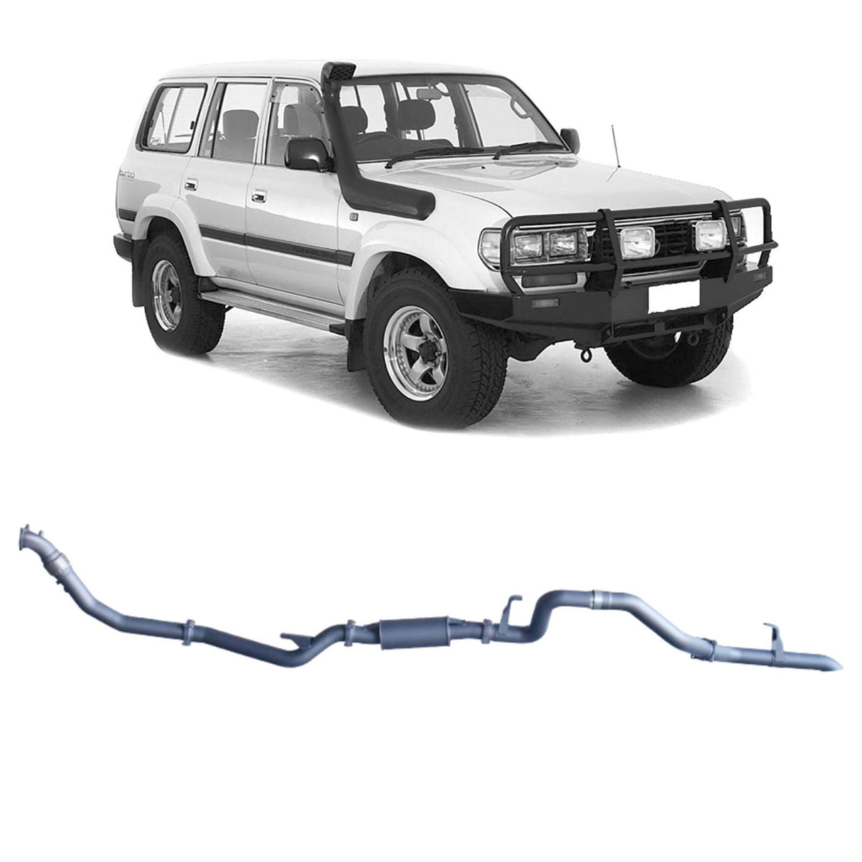 Redback Extreme Duty - Toyota Landcruiser 80 Series (1990 - 1998) Wagon 4.2L 1HZ Performance Exhaust