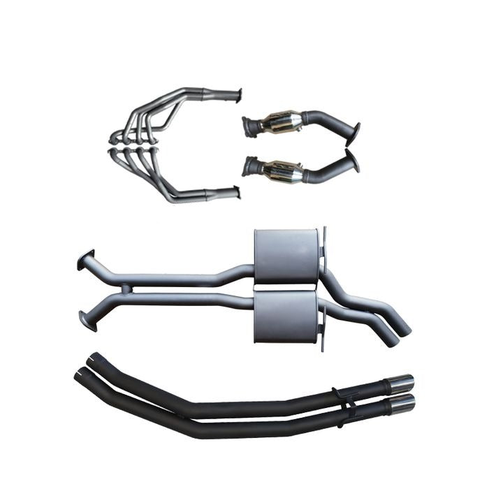 Manta | Twin 2.5″ Full Exhaust System with 1 3/4″ Extractors Muffler/Tailpipe | Holden Statesman WH 5.7L V8 LWB Sedan 1999–2003