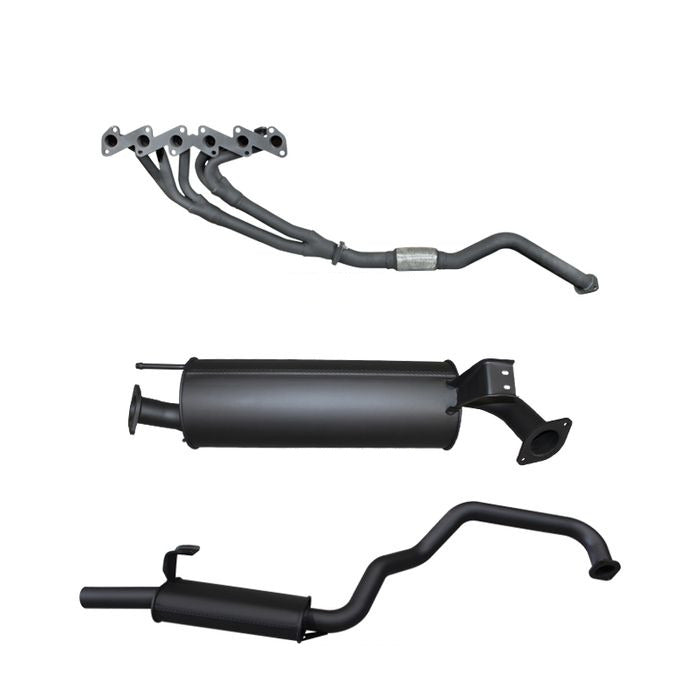 Manta | 2.5″ Full Exhaust System with Extractors & Twin Mufflers | Toyota Landcruiser HZJ105 Wagon 4.2L 1HZ Diesel 1998–2007