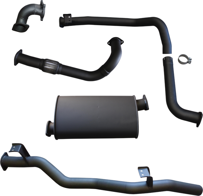 Manta | 3″ Turbo Back Exhaust System with Muffler | Toyota LandCruiser HDJ78 4.2L Turbo Diesel Troop Carrier 2001–2006
