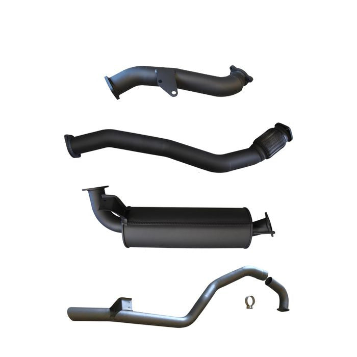 Manta | 3″ Turbo Back Exhaust System with Muffler | Toyota Landcruiser HZJ105 Wagon 4.2L 1HZ Garrett 3-Bolt Turbo 1998–2007