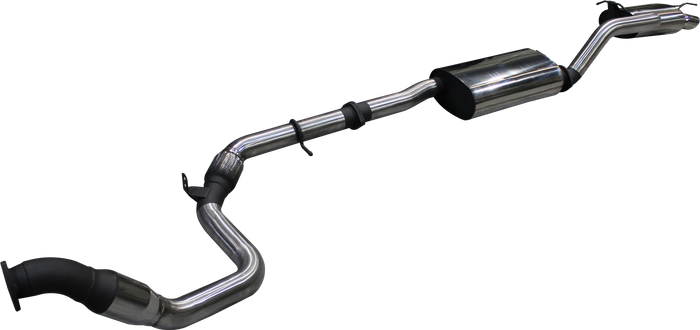 Manta - Ford Territory SUV SZ 2.7L V6 Turbo Diesel (2011-2016) - Full System - 3" Stainless Single Exhaust - with Cat - Twin Tip Exit