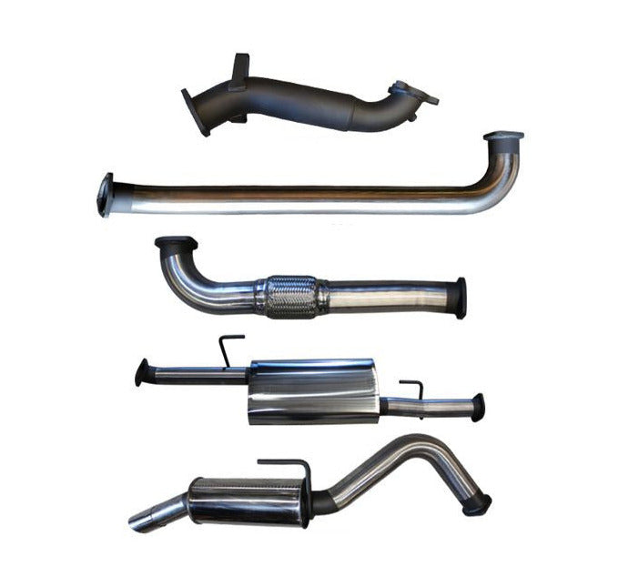 Manta | 3″ Turbo Back Exhaust System Without Cat & Rear Muffler | Nissan Navara D40 2.5L Turbo Diesel Thai Build Manual Ute 2007–2015