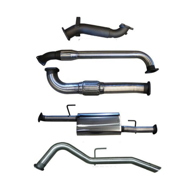 Manta | 3″ Turbo Back Exhaust System with Cat & Tailpipe | Nissan Navara D40 2.5L Turbo Diesel Thai Build Manual Ute 2007–2015