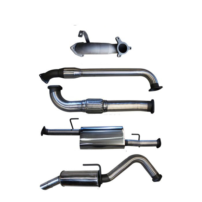 Manta | 3″ Turbo Back Exhaust System with Cat & Rear Muffler | Nissan Navara D40 2.5L Turbo Diesel Manual Ute 2005–2007