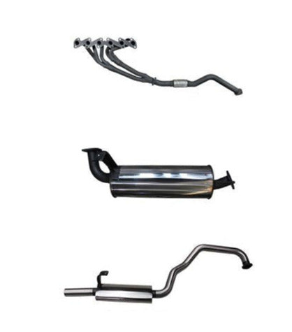 Manta | 2.5″ Full Exhaust System with Extractors | Toyota Landcruiser HZJ105 4.2L Wagon 1998–2007