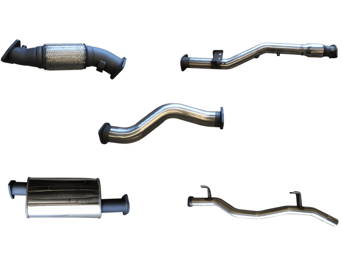 Manta | 3in Turbo Back Exhaust with Cat & Muffler | Toyota Landcruiser VDJ79 V8 Ute 2016–2025